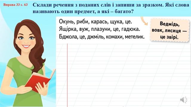 Урок 29 Навчаюся змінювати слова - назви предметів Українська мова М. Вашуленко 2 клас НУШ смотреть онлайн
