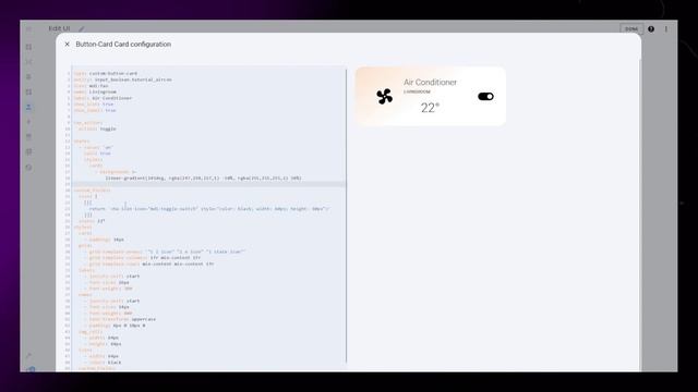 Minimalist Thermostat Card In Home Assistant