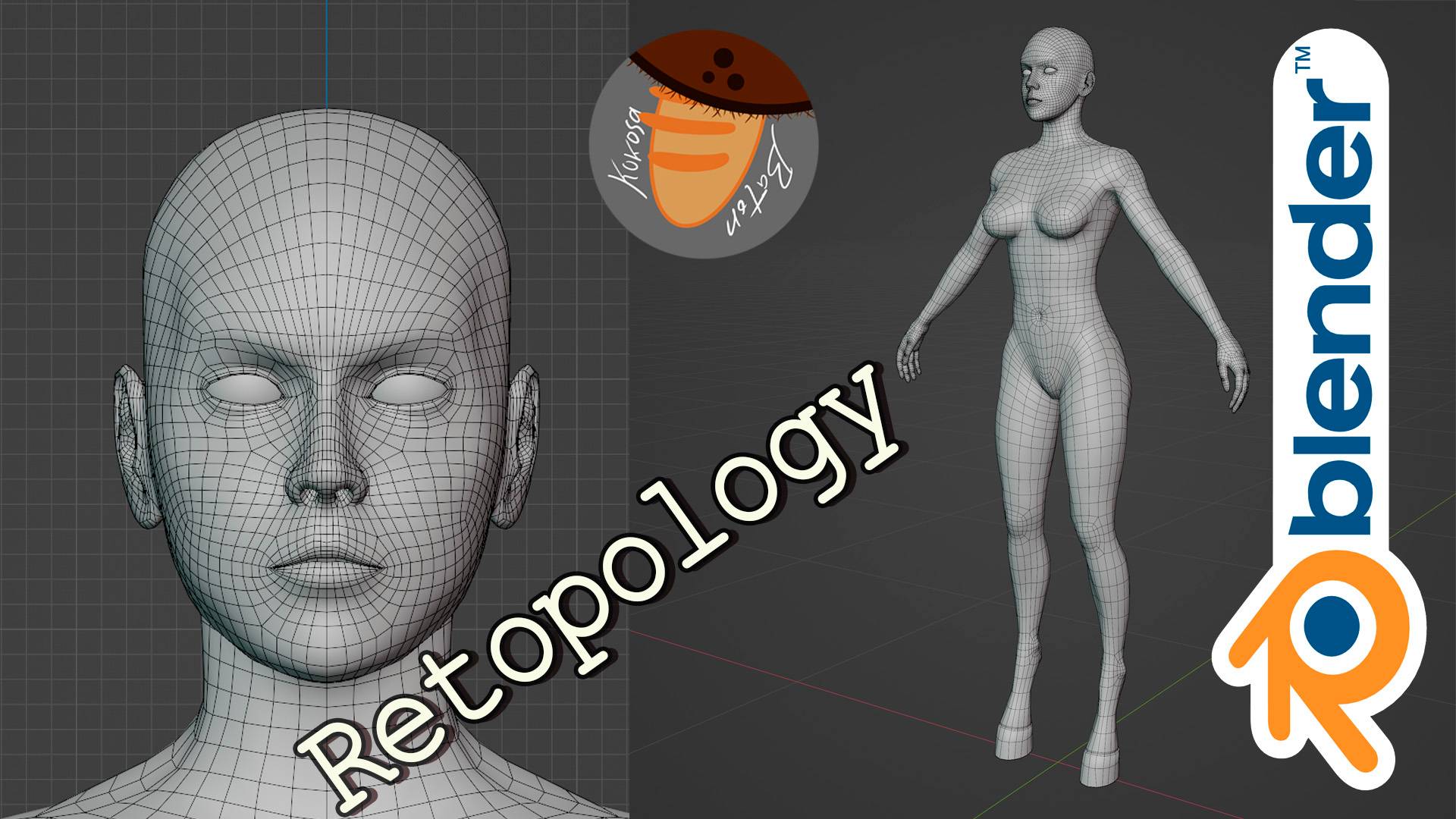 DemonGirl - Retopology. Ретопология.