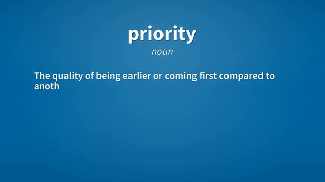 Priority | Meaning of priority смотреть онлайн