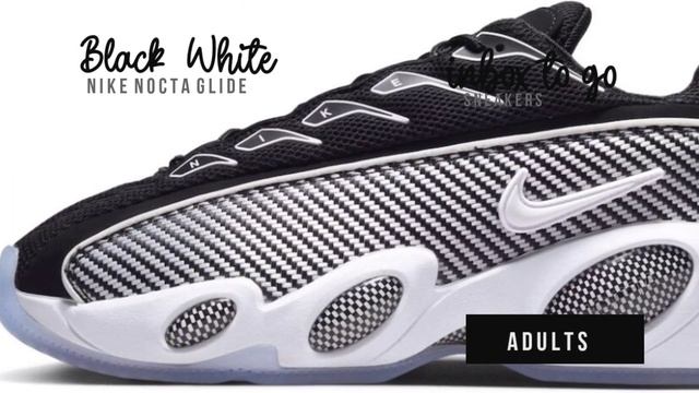 Nike NOCTA Glide BLACK AND WHITE 2023 OFFICIAL LOOK AND RELEASE INFO смотреть онлайн