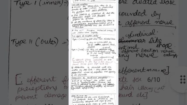 Histology easy notes of ear(sensory organ)|Student can understand one student feeling❤️⚕️