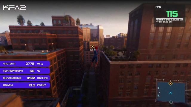 KFA2 SG GeForce RTX 4080 SUPER Black | Marvel's Spider-Man Remastered | 2160p (4K)