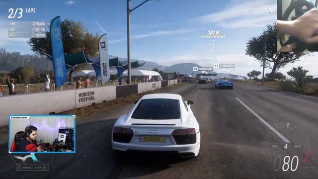 Driving Virat Kohli's Car - Audi R8 With Steering + Manual Shifting - Forza Horizon 5 - RahulRKGame смотреть онлайн