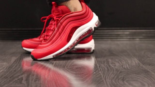 NIKE AIR MAX '97 ULTRA '17 GYM RED ON FEET смотреть онлайн