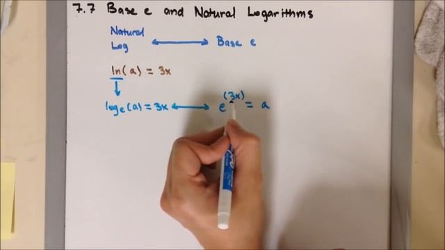 A2 7.7C Rewrite Natural Log into Base e смотреть онлайн