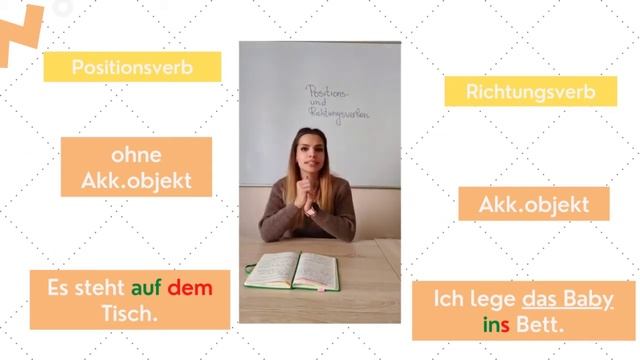 Доза немски | Positions - und Richtungsverben | употреба и примери смотреть онлайн