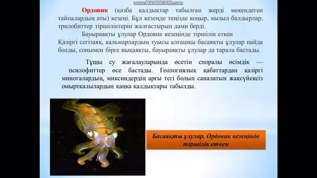 Ермакова Ж М сабақтың тақырыбы "Жер тарихы және оны зерттеу әдістері" смотреть онлайн