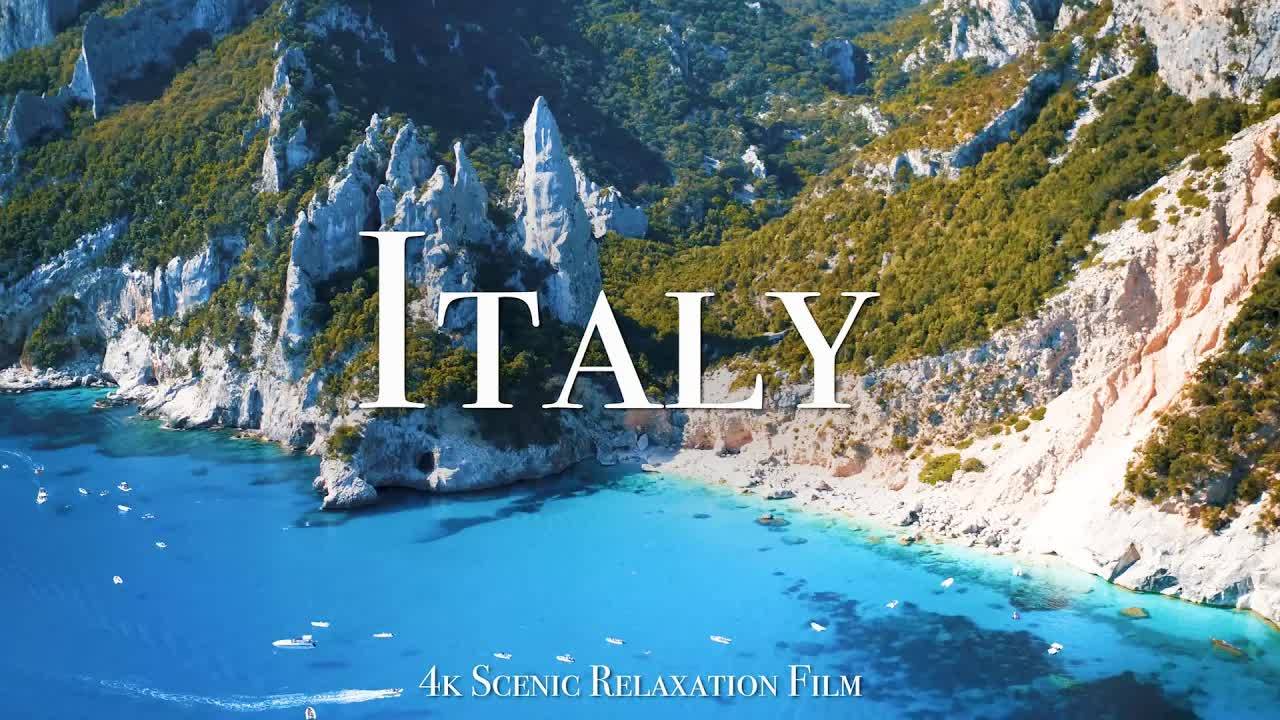 Italy 4K - Scenic Relaxation Film With Calming Music смотреть онлайн