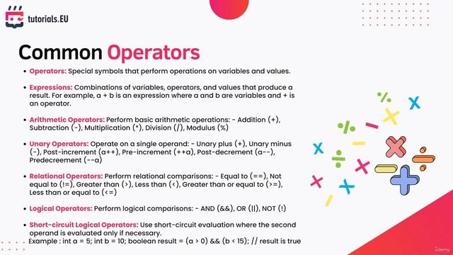 7 -Overview of Operators смотреть онлайн