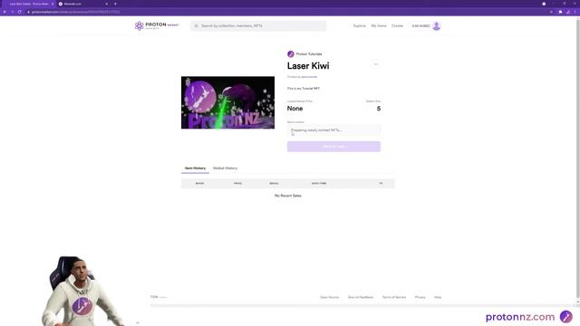 How To Mint An NFT On Proton Market Using WebAuth.com