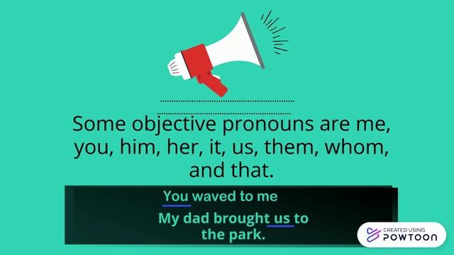 Subjective, Objective, And Possessive Pronoun