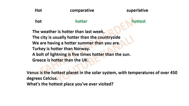 Hot comparative and superlative смотреть онлайн