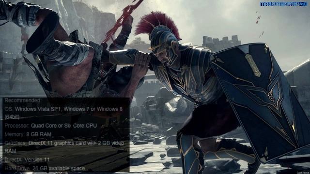 Ryse Son of Rome PC System Requirements смотреть онлайн