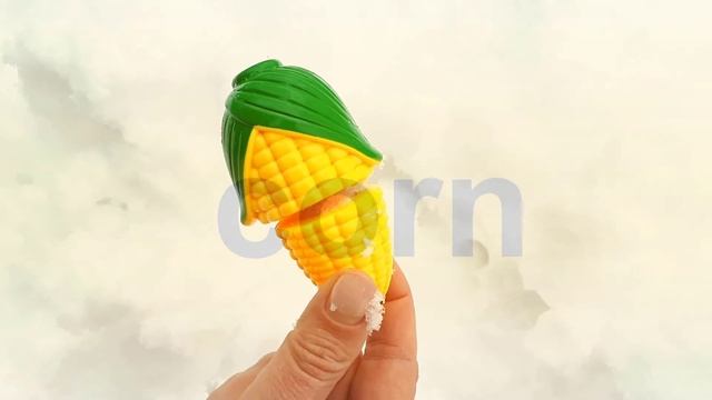 Play With Toys / Toy Fruits And Toy Vegetables / Outdoor Playground With Snow /Toys For Kids