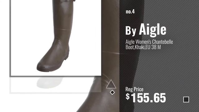Top 5 Rain Boots Aigle [2018]: Aigle Aiglentine Natural Rubber Rain Boots - Black (Noir) , (US 6.5 смотреть онлайн