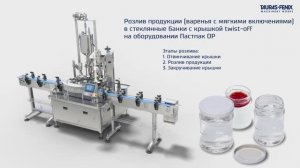 Розлив продукции в стеклянную банку / Пастпак ОР