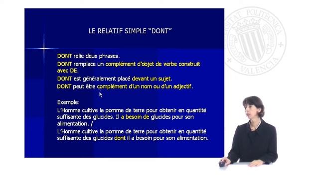 Les Pronoms Relatifs Simples |  | UPV