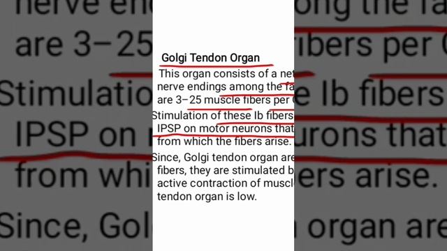 Golgi Tendon Organ