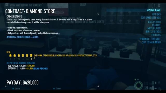 DIAMONDS EVERYWHERE ! PayDay 2 Diamond Store One Down SOLO Stealth смотреть онлайн