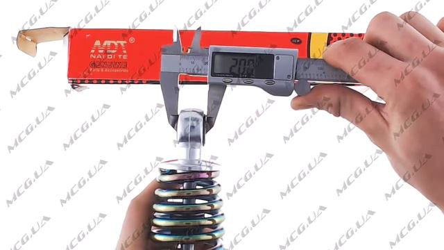 Амортизатор   GY6, DIO, LEAD   280mm, регулируемый   (плазма)   NDT [A-456]