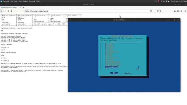 Slackware 15 - Advanced Installation - SSH Remote - Full LVM on LUKS - Plasma 5.21.3 смотреть онлайн