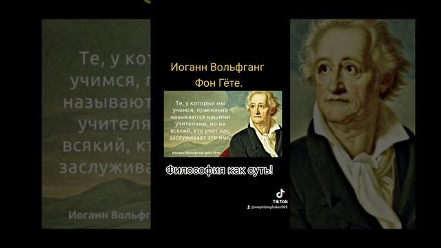 Иоганн Вольфганг Фон Гёте. Философия как суть! #философия #мудрецы #цитаты #афоризмы #мысли #филосо смотреть онлайн