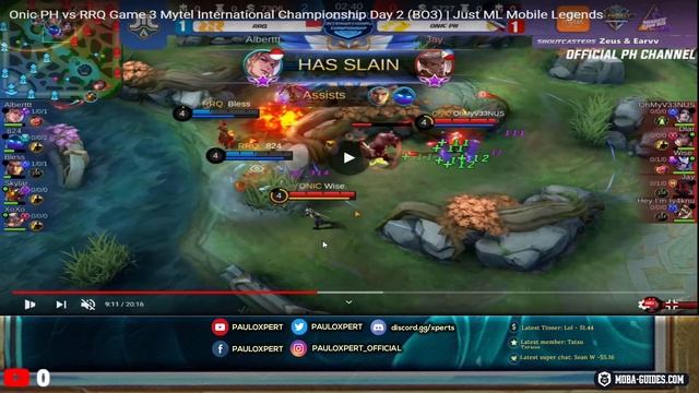 RRQ VS ONIC PH GAME 3! MYTEL INTERNATIONAL CHAMPIONSHIP | MLBB