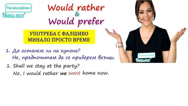 Would rather & Would prefer смотреть онлайн