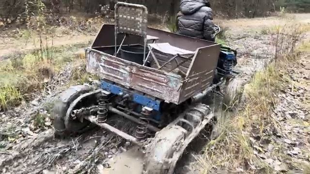 Самодельный гусеничный вездеход испытания смотреть онлайн