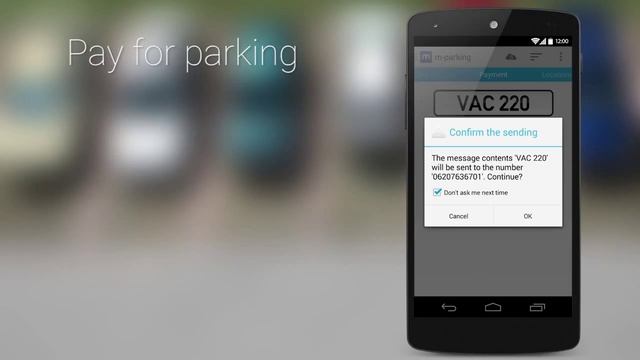 m-parking: pay parking (with confirm dialog) смотреть онлайн