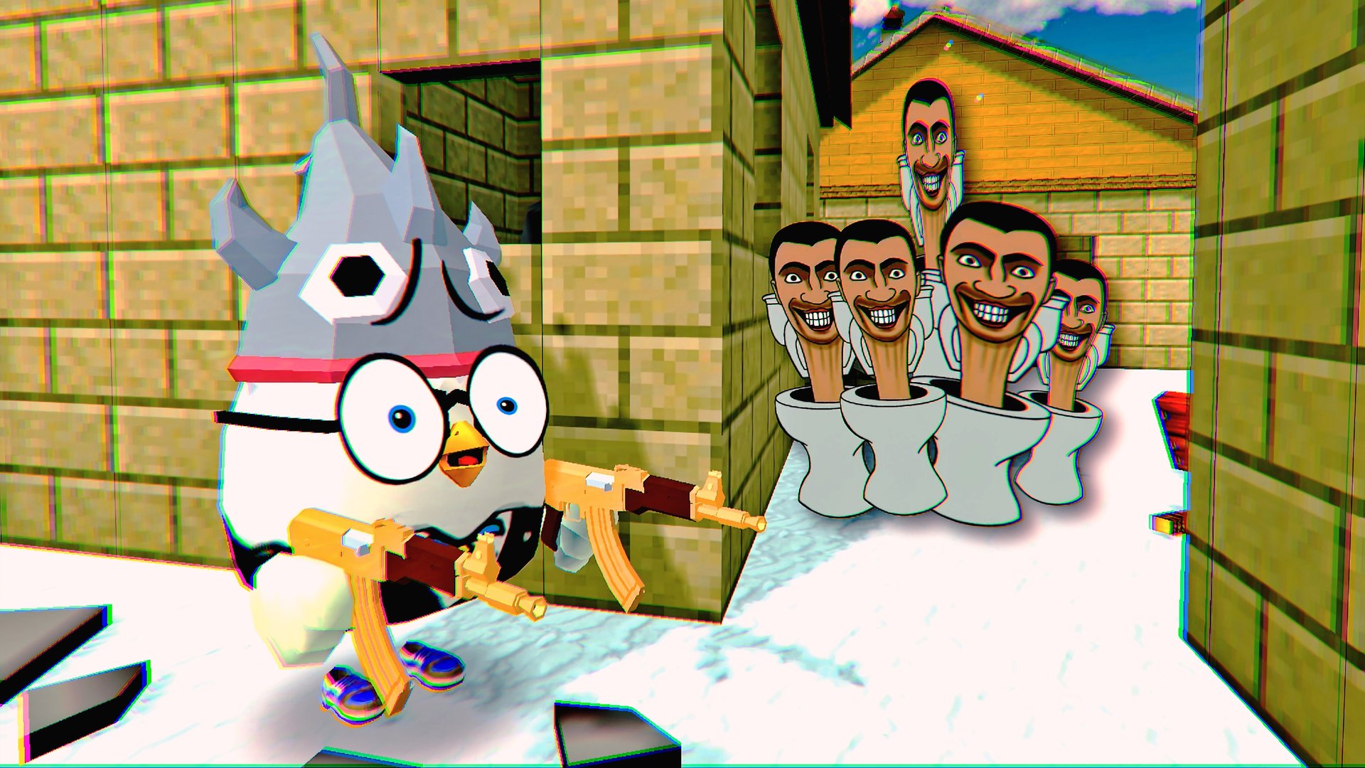 ЧИКЕН ГАН СМЕШНЫЕ МОМЕНТЫ | СКИБИДИ ТУАЛЕТ смотреть онлайн