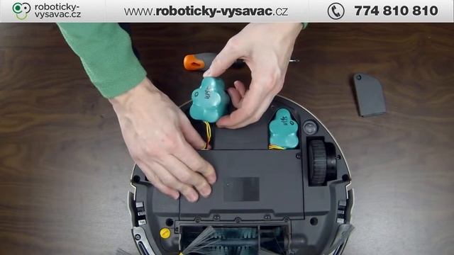 Výměna baterie Ecovacs série D60 - www.roboticky-vysavac.cz смотреть онлайн