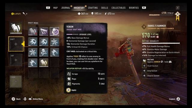 Dying Light 2 Daniel's Hammer Legendary Weapon смотреть онлайн