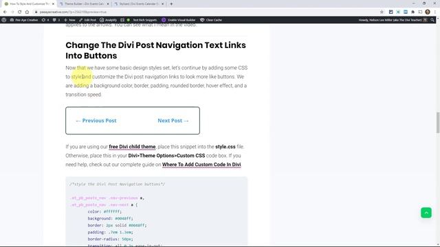 How To Style And Customize The Divi Post Navigation Module смотреть онлайн