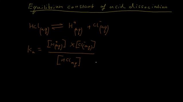 equilibrium constant of acid dissociation смотреть онлайн