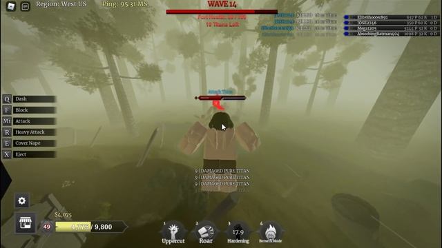 Eren, Annie, & Armin VS. 200 TITANS! Titan Warfare Survival!