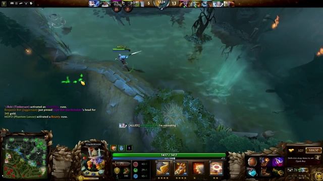 SHE'S BLEEDING!!! DOTA 2 Bot match. смотреть онлайн