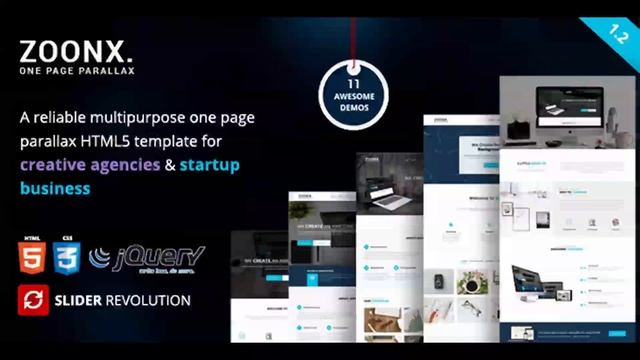 ZOONX – One Page Parallax | Themeforest Website Templates and Themes смотреть онлайн