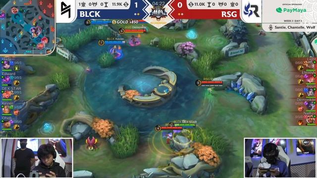 MPL-PH S9 W3D3 BLCK VS RSG Game 3 смотреть онлайн