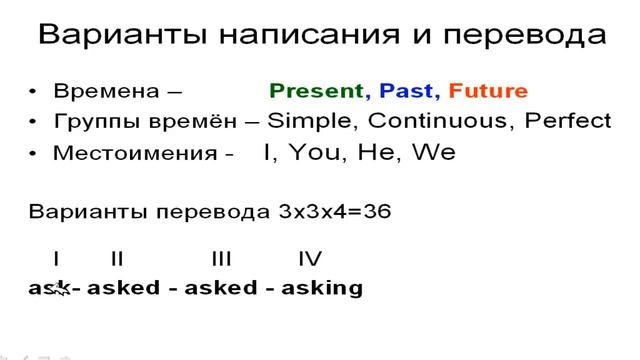Английский язык. Глагол ASK и его формы. (07) смотреть онлайн