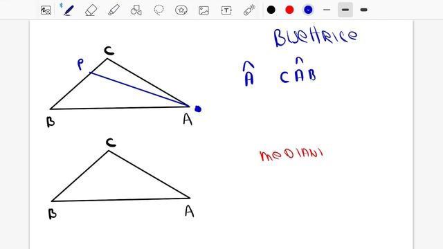 Bisettrice e mediana di un triangolo смотреть онлайн