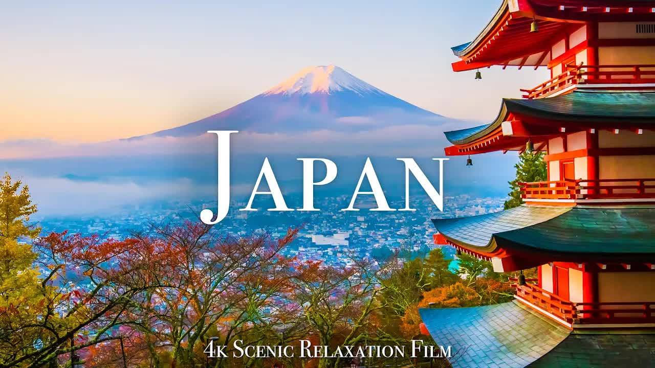 Japan 4K - Scenic Relaxation Film With Calming Music смотреть онлайн