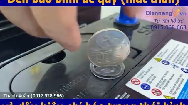 Đèn chỉ báo ắc quy đầy, yếu điện và bình hỏng - mắt thần ắc quy - bộ phận cảm biến ắc quy. смотреть онлайн