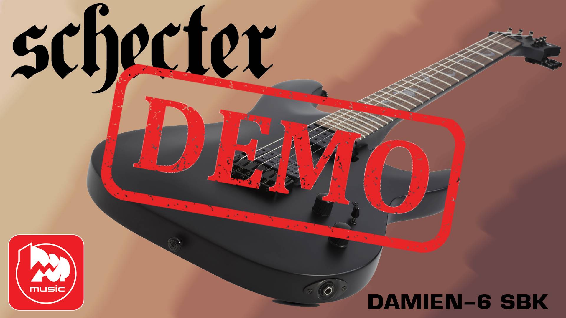 ЭЛЕКТРОГИТАРА SCHECTER DAMIEN-6 - демонстрация звучания смотреть онлайн