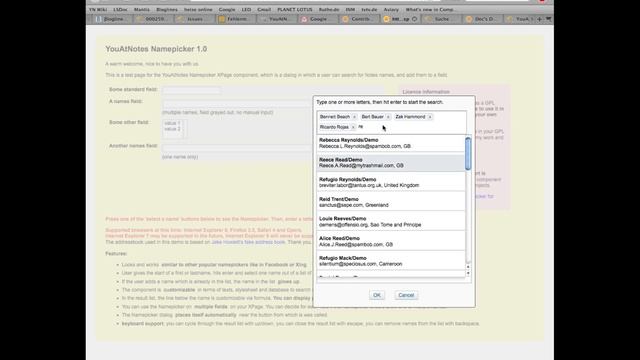 YouAtNotes XPages Namepicker DIalog смотреть онлайн