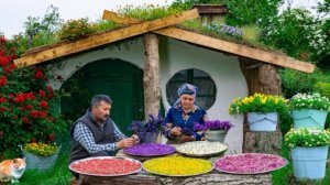 Сбор Полевых Цветов и Приготовление Сахара для Чая