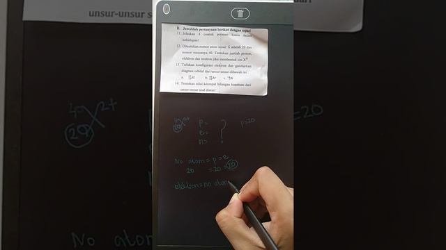 Soal Kimia menentukan proton, elektron dan neutron unsur X jika diketahui nomor atom dan nomor mass смотреть онлайн