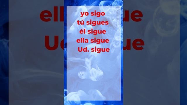 Irregular Spanish Present Tense Verb - Seguir- To follow, To continue смотреть онлайн