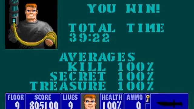 mmf42 [Wolfenstein 3d] - E1L9 - 100% Kills,Secrets,Treasure смотреть онлайн